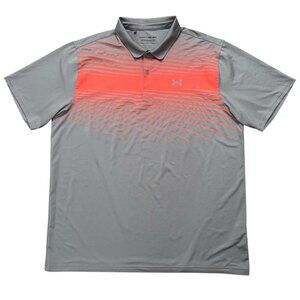 Under Armour The Performance Polo Shirt Mens 3XLT Short Sleeve Golf Stretch Gray